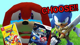 KNUCKLES JUST CHOOSE A GAME [upl. by Aerdnaid]