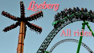 LISEBERG ALL RIDES 2024 height limits [upl. by Kristofor935]