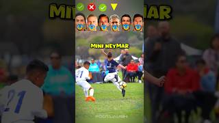 Mini Ronaldinho Vs Mini Neymar Vs Mini Ronaldo Crazy Skills Challenge 😱🤯 shorts ronaldo messi [upl. by Tessa]