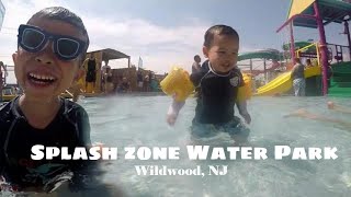 Fun at Splash Zone Water Park  Wildwood NJ  July 2021 [upl. by Ydorb]