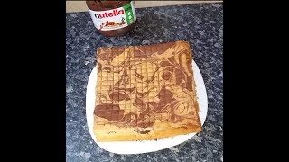 NUTELLA LAYER CAKE without baking powder [upl. by Aridaj]