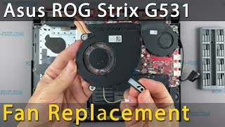 Asus ROG Strix G531 Fan Replacement  Stepbystep DIY Tutorial [upl. by Clementis]