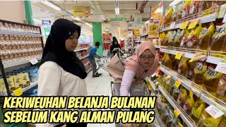 BELANJAN BULANAN MENANTI KANG AlmanMulyana1983 PULANG KE INDONESIA [upl. by Job498]