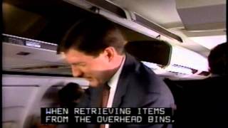 Northwest Airlines Safety Demo 1993  757 Domestic No Smoking [upl. by Azmuh]