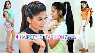 4 Easy HAIRSTYLE amp FASHION Looks For TeenageCollege Girls  Partylook Beauty Anaysa [upl. by Eveiveneg855]