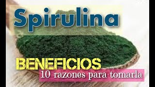 ▶︎▶︎ SPIRULINA Beneficios ⭐️ 10 RAZONES PROBADAS para usar este superalimento [upl. by Enneiluj491]