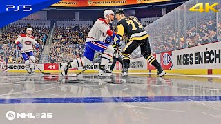 NHL 25  Montreal Canadiens vs Pittsburgh Penguins  Gameplay 4K [upl. by Analim]