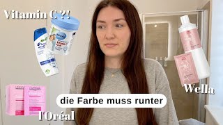 Haarfarbe Entfernen  Ich Teste 3 Methoden OHNE Blondierung [upl. by Sucitivel]