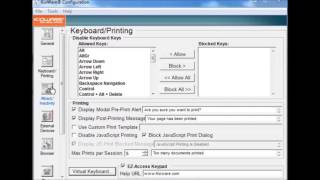 KioWare Classic for Windows Tutorial  Keyboard and Printing [upl. by Adiaj]