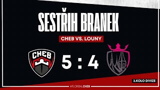 SESTŘIH BRANEK  2 KOLO DIVIZE CHEB VS LOUNY 54 [upl. by Naitsirt]