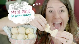 Pão de queijo de quatro queijos by Só Penso em Comida [upl. by Atirb646]