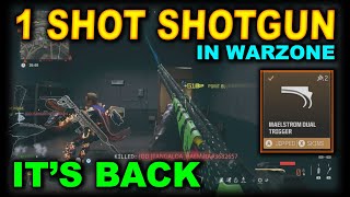 ITS BACK  1 SHOT SHOTGUN  LOCKWOOD 300 WITH MALESTORM DUAL TRIGGER WORKING IN WARZONE SEASON 4 [upl. by Artap587]