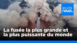 SpaceX achève finalement avec succès le vol dessai de la mégafusée Starship  euronews 🇫🇷 [upl. by Nels]