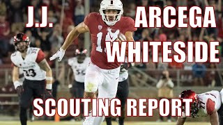 JJ Arcega Whiteside Stanford WR  2019 NFL Draft Scouting Report [upl. by Nyleak]