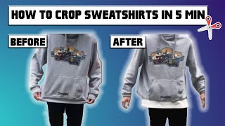 HOW TO CROP HOODIE IN 5 MIN  DIY CLOTHING  STREETWEAR 2020 [upl. by Ambrosius]