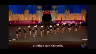 Michigan State University Dance Team Pom Semifinals 2022 [upl. by Marga]