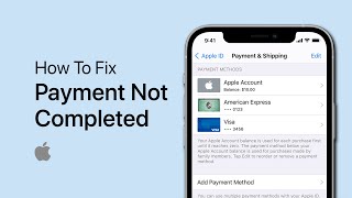 How To Fix Payment Not Completed App Store Error  iPhone [upl. by Opiuuk]