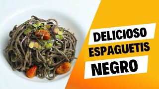 Espaguetis Negros con Pesto Casero [upl. by Shari]