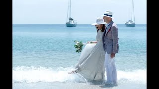 MOST ROMANTIC WEDDING IN SKOPELOS  DANA amp DAN [upl. by Anirrok]