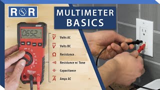 How to Use a Multimeter amp Electricity Basics  Repair and Replace [upl. by Akitnahs]