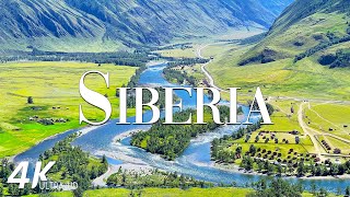 FLYING OVER SIBERIA 4K Video UHD  Calming Music With Beautiful Nature Video For Relaxation [upl. by Cozza]