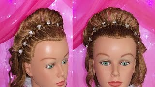 PEINADOS PARA CABELLO CORTO quotLA CORONAquot  NIÑAS  GRADUACION  PRIMERA COMUNION [upl. by Dwan]