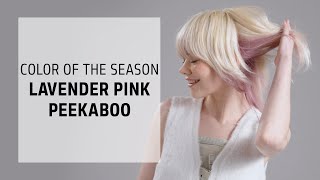 Lavender Pink Peekaboo Hair Color Tutorial  Goldwell Color of the Season  Goldwell Education Plus [upl. by Prisilla]