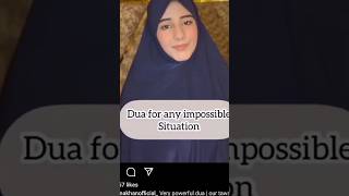 Dua for any impossible situation ytstudio viralvideo youtube shorts zamelect emotional ❤️ [upl. by Erised]