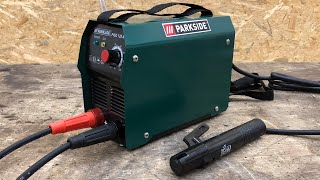 Lidl PARKSIDE ® PISG 120 A2 Stick Welding Machine Unboxing and Test  MMA Elektrodenschweißgerät [upl. by Enyalb]