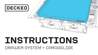 Installation  DECKED CargoGlide on Drawer System Using New Brackets [upl. by Pernas936]