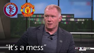 Aston Villa vs Man United 00 Post Match Analysis with Paul Scholes amp Sherwood [upl. by Abixah]