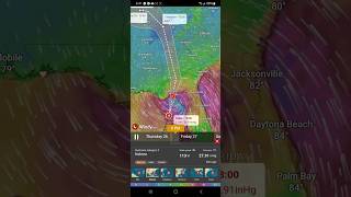 HURRICANE HELENE THRU WINDY APP KEEP SAFE foryou helene hurricane hurricanehelene ytshorts [upl. by Elrod838]