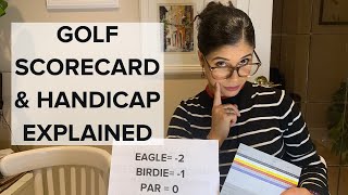 Golf Scorecard and Golf Handicap Explained for Beginner Golfers [upl. by Nibaj]