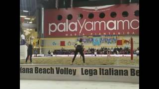 Beach volleyballMenegattiLaura Giombini vs SlukováHermannová UNET Beach Volleyball Indoor [upl. by Vickey152]