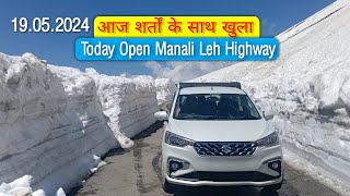 Manali Leh highway Open With Conditions ❗ Rohtang Pass Manali [upl. by Ahseined]