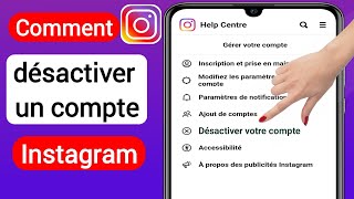 Comment désactiver un compte Instagramnouvelle mise à jour 2023 Désactiver votre compte Instagram [upl. by Gayleen]