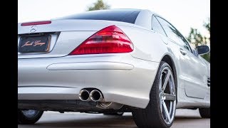 Sl500 r230 custom Exhaust 3quot cat back [upl. by Deina]