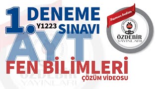 EKİM 2023  AYT 1 DENEME SINAVI FEN BİLİMLERİ ÇÖZÜM VİDEOLARI [upl. by Sang]