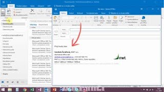 Jak vytvořit podpis v Outlooku 2016 [upl. by Bowden]