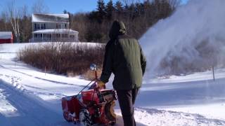 Gravely 5260 six lead snowblowing [upl. by Naus658]