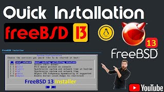 How to Install FreeBSD13 on your PC or Laptop  FreeBSD 13 Quick Installation 2021  FreeBSD13 XFCE [upl. by Izaak]