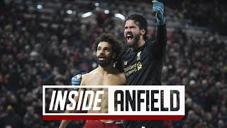 Inside Anfield Liverpool 20 Manchester United  Incredible scenes after Salahs late strike [upl. by Onitnatsnoc914]