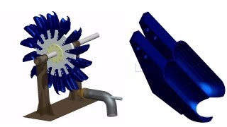 Advanced Visualization of Pelton Turbine Simulation [upl. by Lathrop]