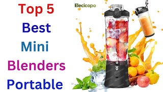 Top 5 Best Mini Blenders Portable [upl. by Aidnyl]