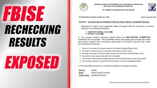 FBISE PROTEST UPDATE  RECHECKING EXPOSED  29 AUGUST 2024 [upl. by Atniuq]