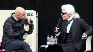 Interview Karl Lagerfeld Das menschgewordene Marketing [upl. by Rahcir]