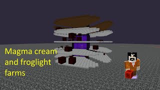 Magma cream and froglight farm resource friendly and efficient Minecraft Java Survival 1191 [upl. by Dael]