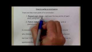 How to write a conclusion [upl. by Ennairoc]