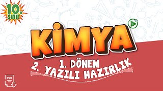 10 Sınıf Kimya 1 Dönem 2 Yazılı Çalışması [upl. by Naig587]