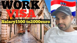 Europe Work visa Croatia ka work visa Chef 👨‍🍳 ki Vacancy European country Croatia 🇭🇷 jobs [upl. by Slohcin821]